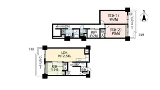 UR武庫川【10階】の間取り