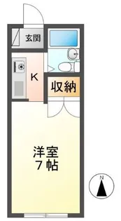 シャトルコーポ原田【3階】の間取り