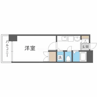 グリーンプラザ新梅田【4階】の間取り