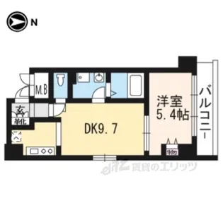 サンクチュアリ山科【3階】の間取り