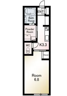 AMP es Wajiro【1階】の間取り
