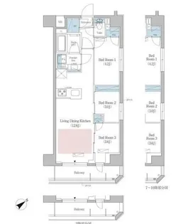 アーバネックス早稲田【9階】の間取り