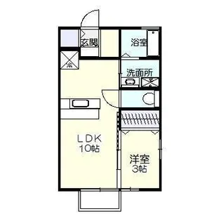 セジュール・希らら【2階】の間取り