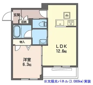 Liebe東中野【1階】の間取り