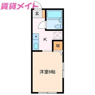 グランメール鈴鹿【2階】の間取り