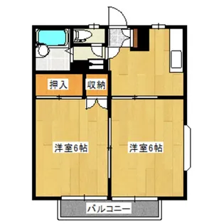 アザレアハイム【1階】の間取り