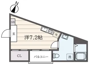ソリッド東武練馬【1階】の間取り
