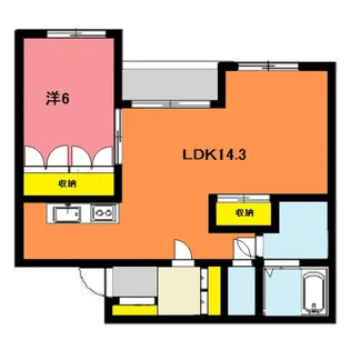 サンライズ木の実町【2階】の間取り