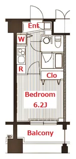 ガーラ・プレシャス横濱関内【6階】の間取り