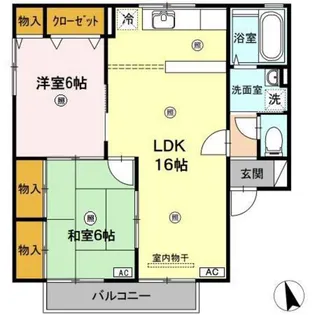 T.Village B棟【1階】の間取り