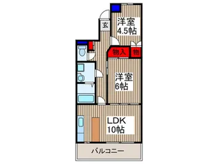 アトゥム東所沢【5階】の間取り