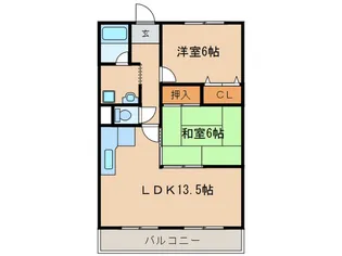 ハイツユニゾン【3階】の間取り