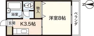 フレグランス諏訪【1階】の間取り
