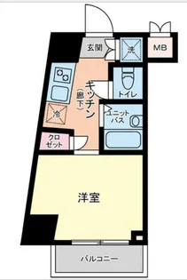 ルーブル白金高輪【2階】の間取り