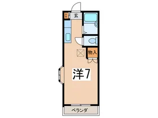 サウスタウン妙蓮寺【1階】の間取り