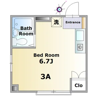 新千葉コーポラス【3階】の間取り