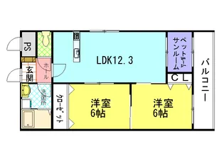ライフ新神田【3階】の間取り