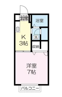 ビューフラッツ【1階】の間取り