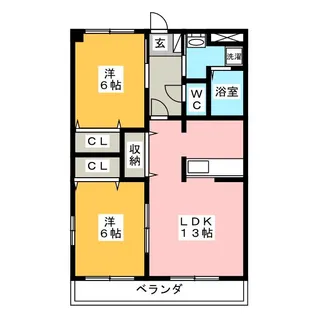 ファインパレス【1階】の間取り