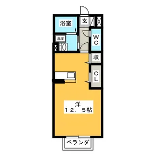 セジュール西田【2階】の間取り