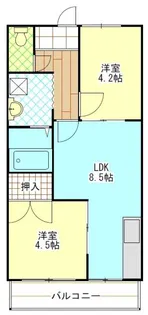 パーソナル永田壱番館【1階】の間取り
