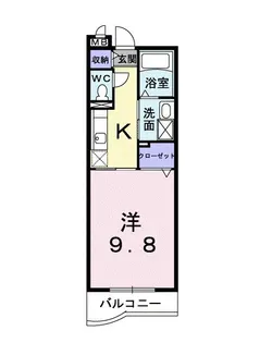 ボヤージュ・アン・バトー【3階】の間取り
