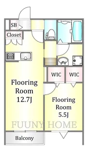 ヘーベルメゾン上目黒【2階】の間取り