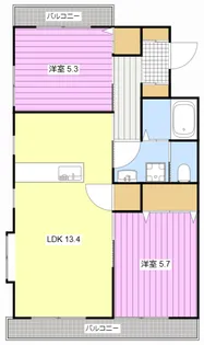 マイシャトー国府台D【3階】の間取り