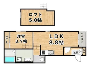 グランドエステート御幣島【3階】の間取り
