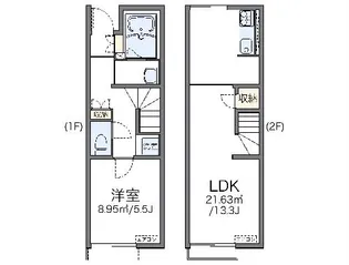 レオネクストボヌールII【1階】の間取り