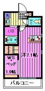 グランドソレイユ領家【2階】の間取り