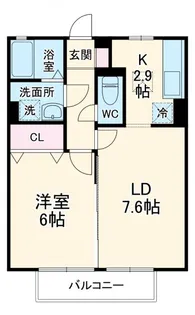 モンレーブ【1階】の間取り