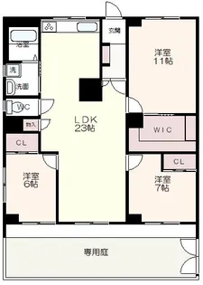 ハイム仙川【1階】の間取り