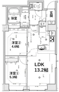 シティコート目黒【7階】の間取り