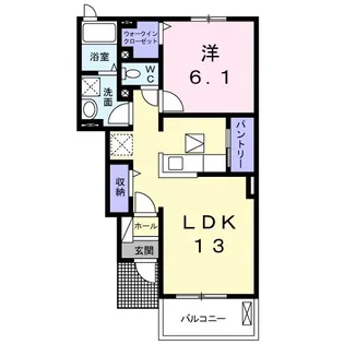 アドニスI【1階】の間取り