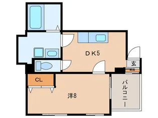 有瀬BARIBARIハイツ【1階】の間取り