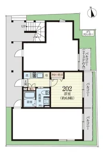 アノンテラス奥沢【2階】の間取り