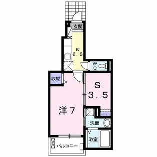 スリジエ【1階】の間取り