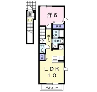 サン・イズミII【2階】の間取り