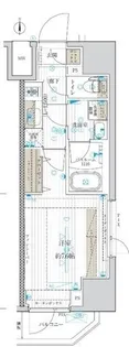 フュージョナル千住緑町【7階】の間取り