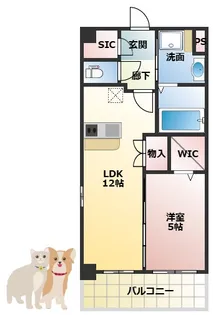 スプランディッド新大阪EAST【5階】の間取り