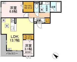 WILLIII【1階】の間取り