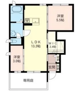 セレーノI【1階】の間取り