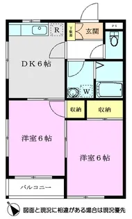 メゾンパークスB【2階】の間取り