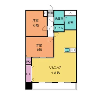 イサジビル【6階】の間取り