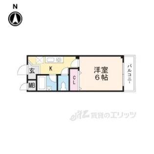 ラーニングキャッスル香A【2階】の間取り