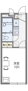 レオパレスREINA【2階】の間取り