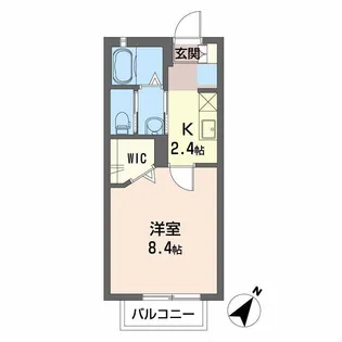 ヴィータ・中田本町【2階】の間取り