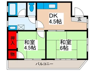 ミズノハイツ【2階】の間取り