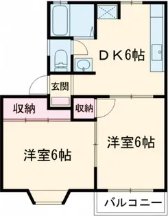 パーク・ハイムB【2階】の間取り